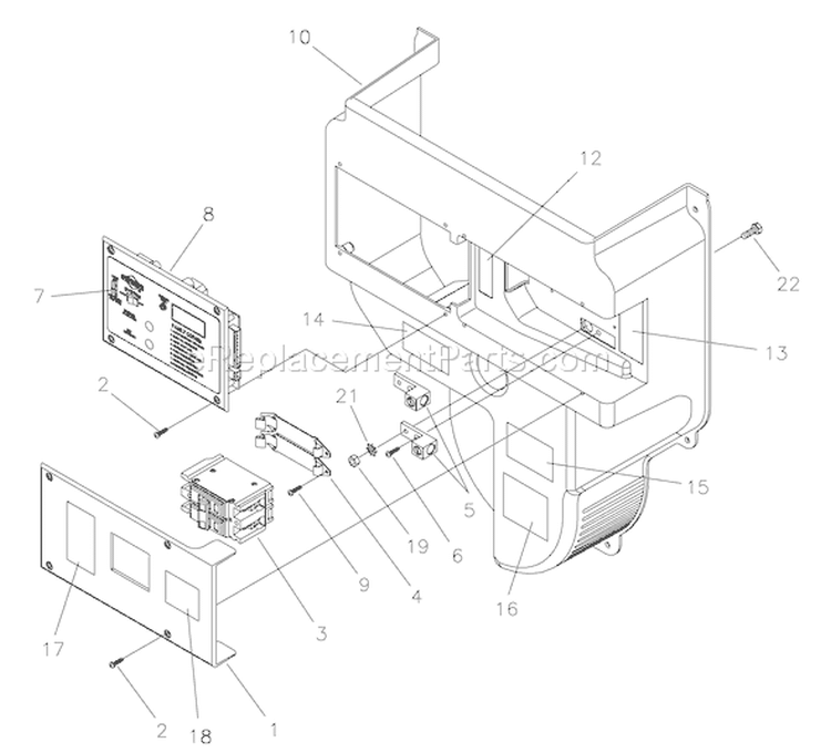 Page B Diagram and Parts List for 040229-1  Briggs and Stratton Generator